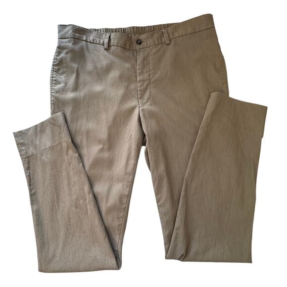 TED BAKER LONDON Men's Tan Cotton Lyocell Blend Jem Dress Pants Size 36R - Picture 1 of 4
